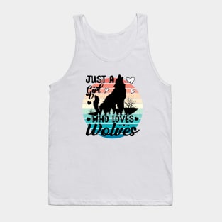 Just a girl who loves Wolves 5 Tank Top